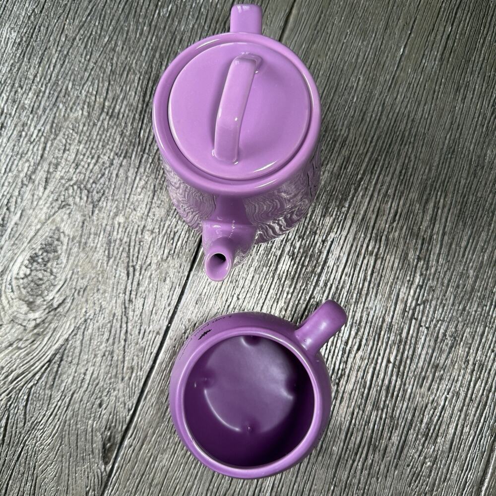 Rae Dunn Hocus Pocus Teapot & Witch’s Brew Mug 2 Pc Set Halloween Purple - Picture 5 of 14
